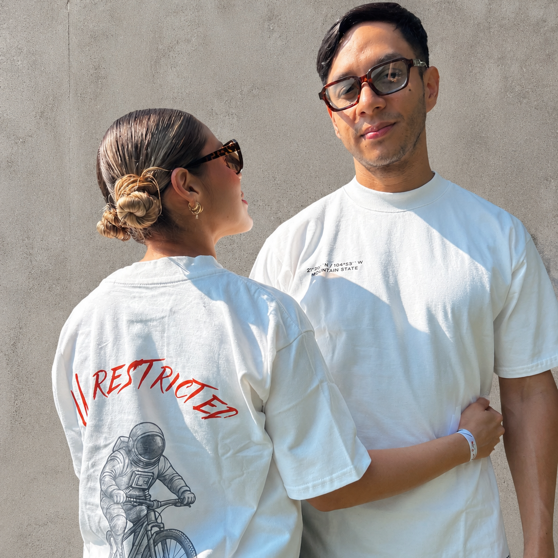 UNRESTRICTED - Playera Boxy Premium | Blanco ivory