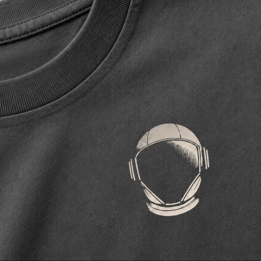 OFF THE MAP- Playera Boxy Premium | Gris Oxford