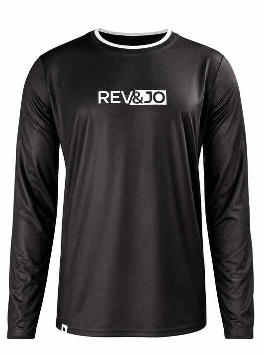 Jersey manga larga MTB Negro | Para hombre