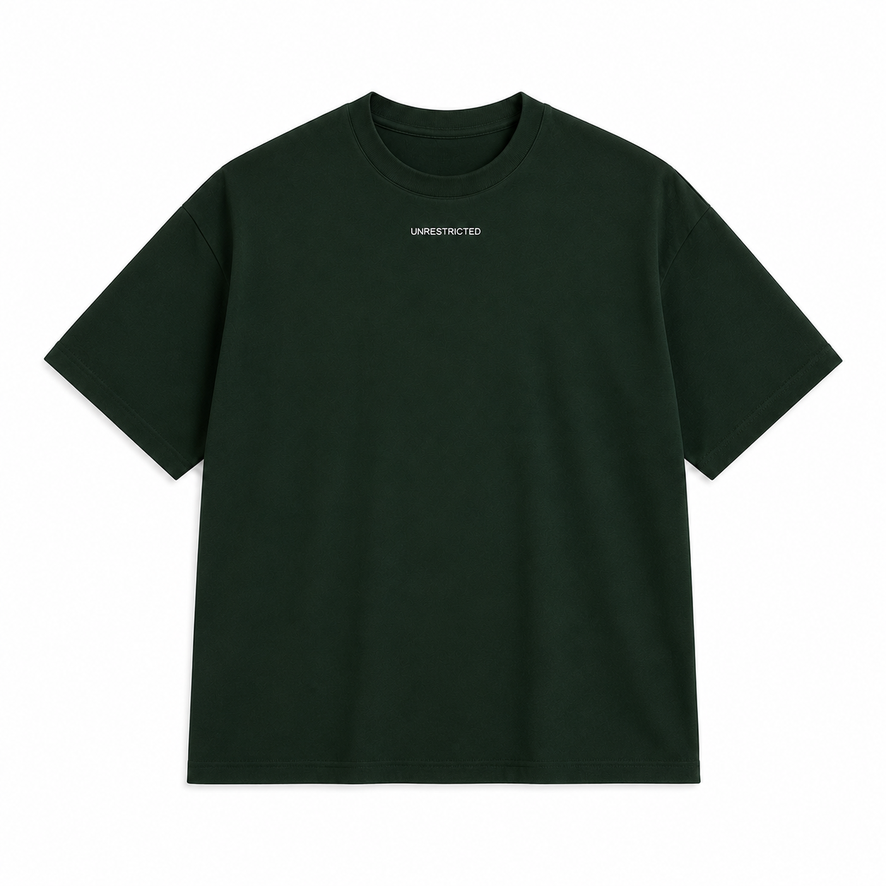 UNRESTRICTED - Playera Boxy Premium | Verde Botella