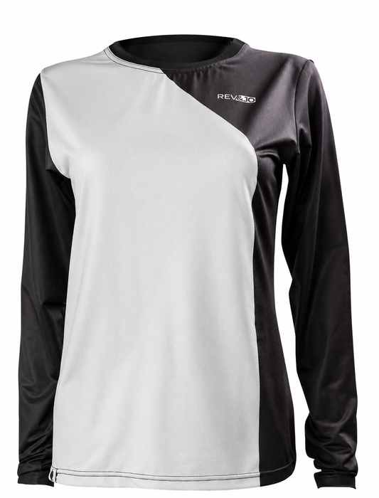 Jersey manga larga MTB verde menta| Para mujer