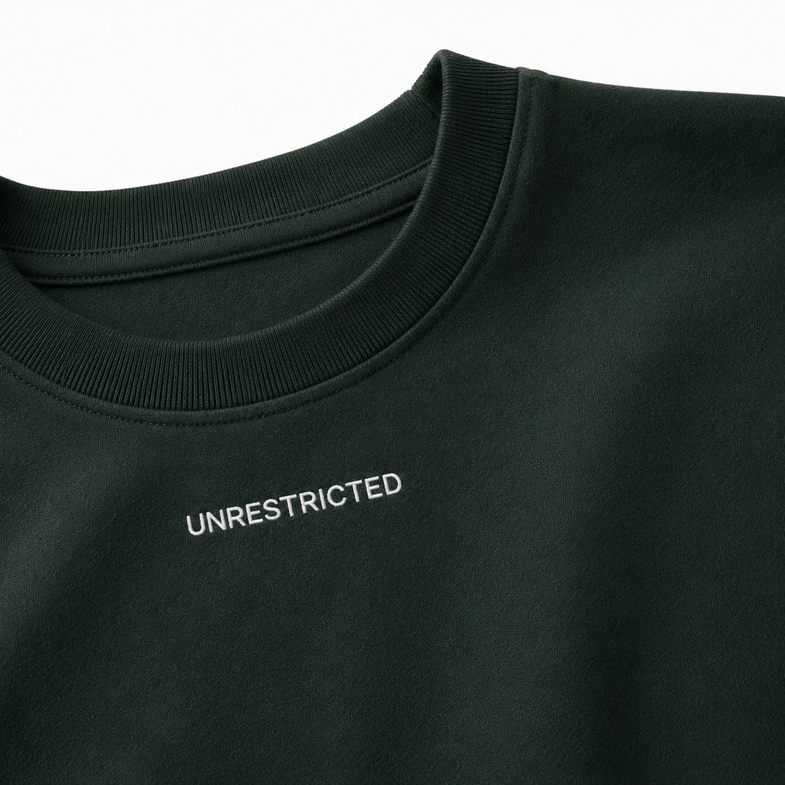 UNRESTRICTED - Playera Boxy Premium | Verde Botella