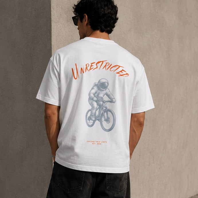 UNRESTRICTED - Playera Boxy Premium | Blanco ivory